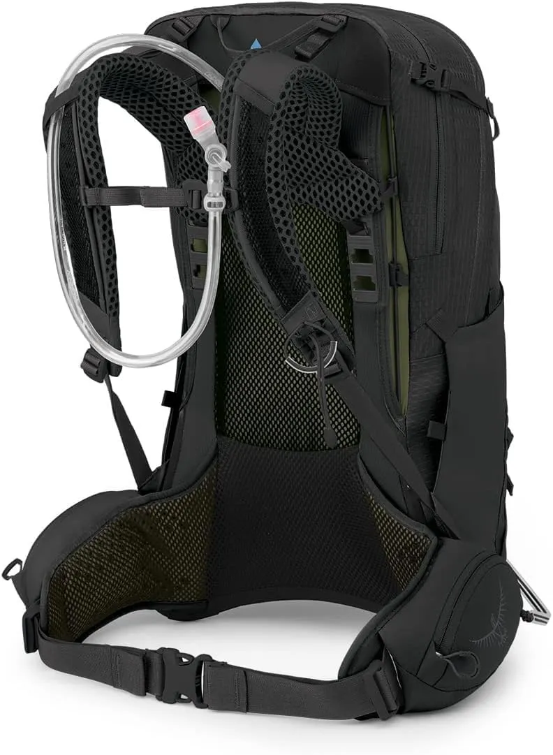 Osprey Manta 34L Men's Hiking Backpack with Hydraulics Reservoir, Black, One Size