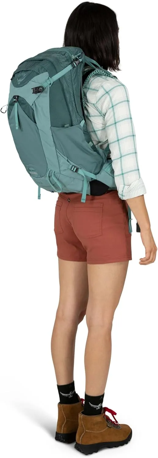 Osprey Mira 22L Women's Hiking Backpack with Hydraulics Reservoir, Anchor Blue