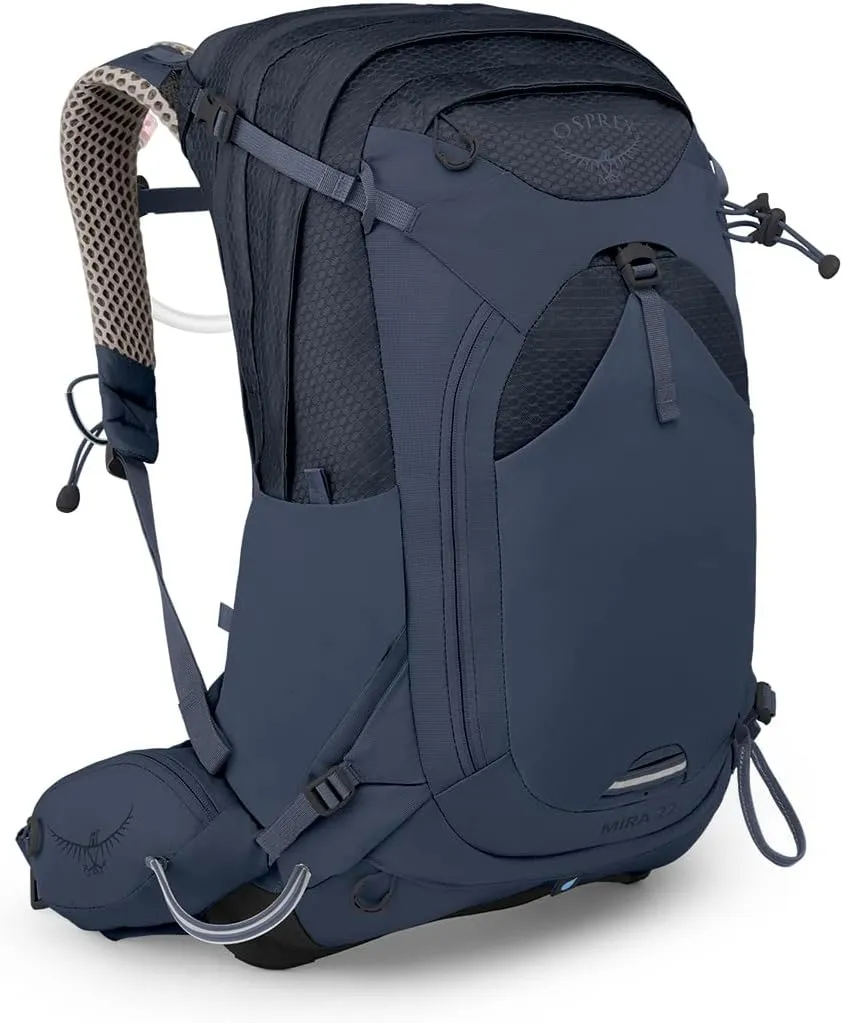 Osprey Mira 22L Women's Hiking Backpack with Hydraulics Reservoir, Anchor Blue