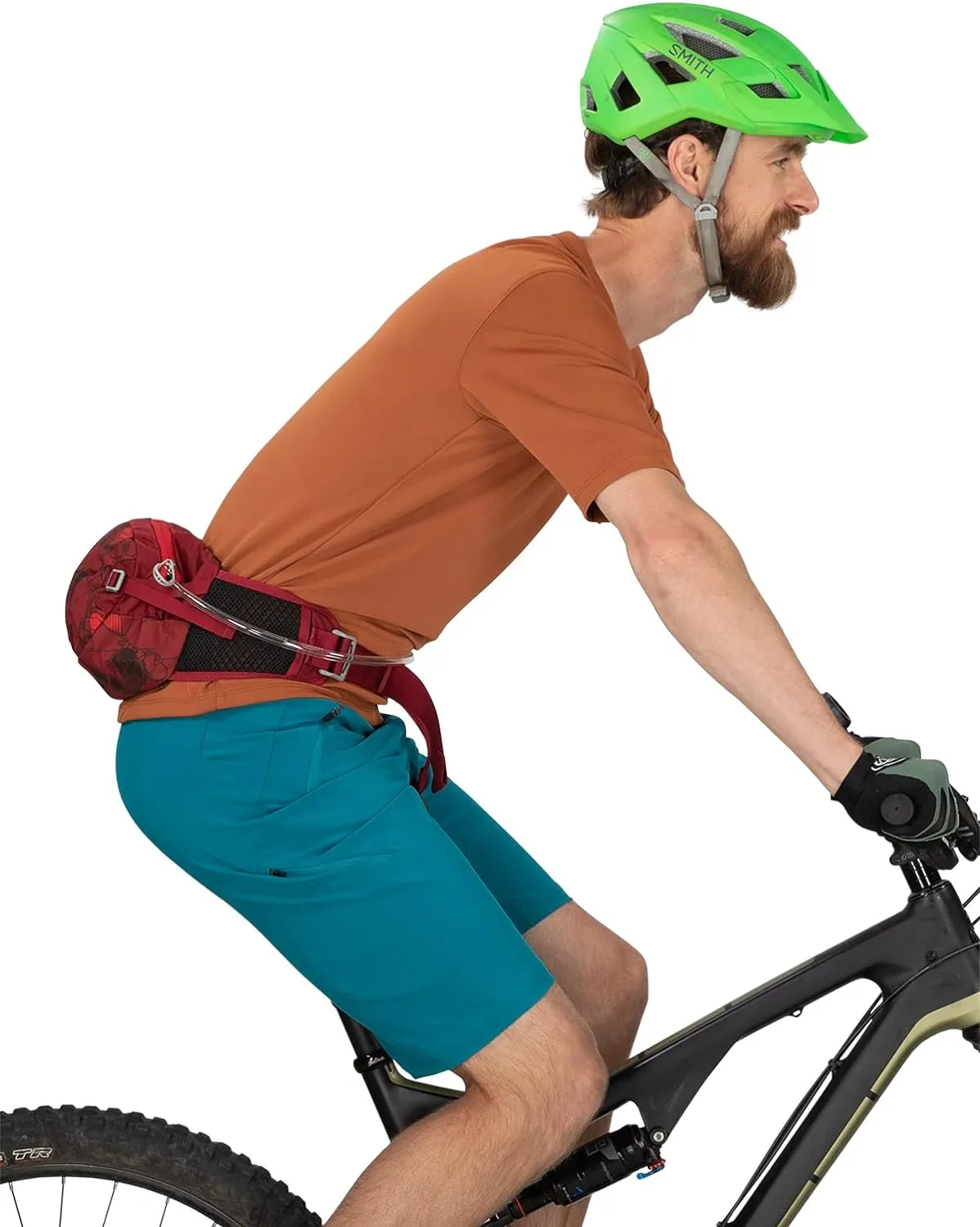Osprey Seral 4L Unisex Biking Waist Pack with Hydraulics Reservoir, Dustmoss Green