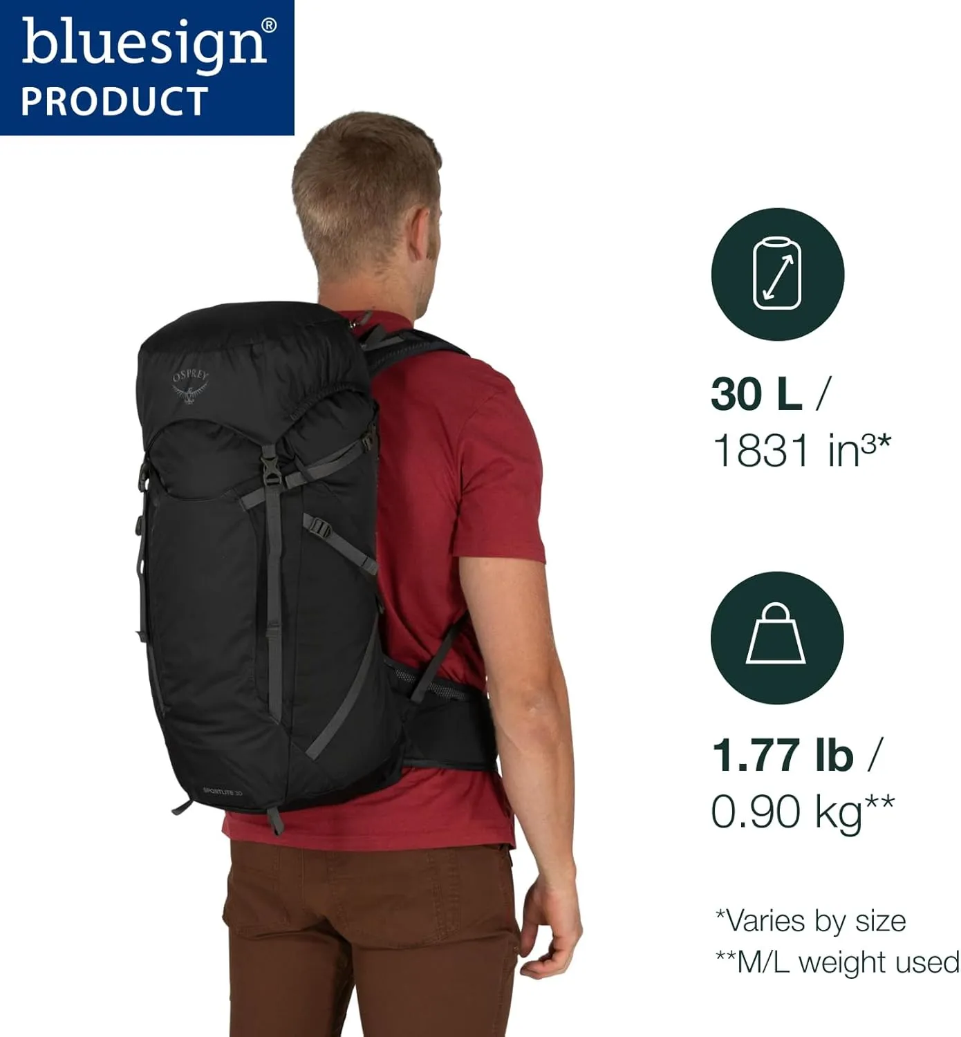 Osprey Sportlite 30L Unisex Hiking Backpack