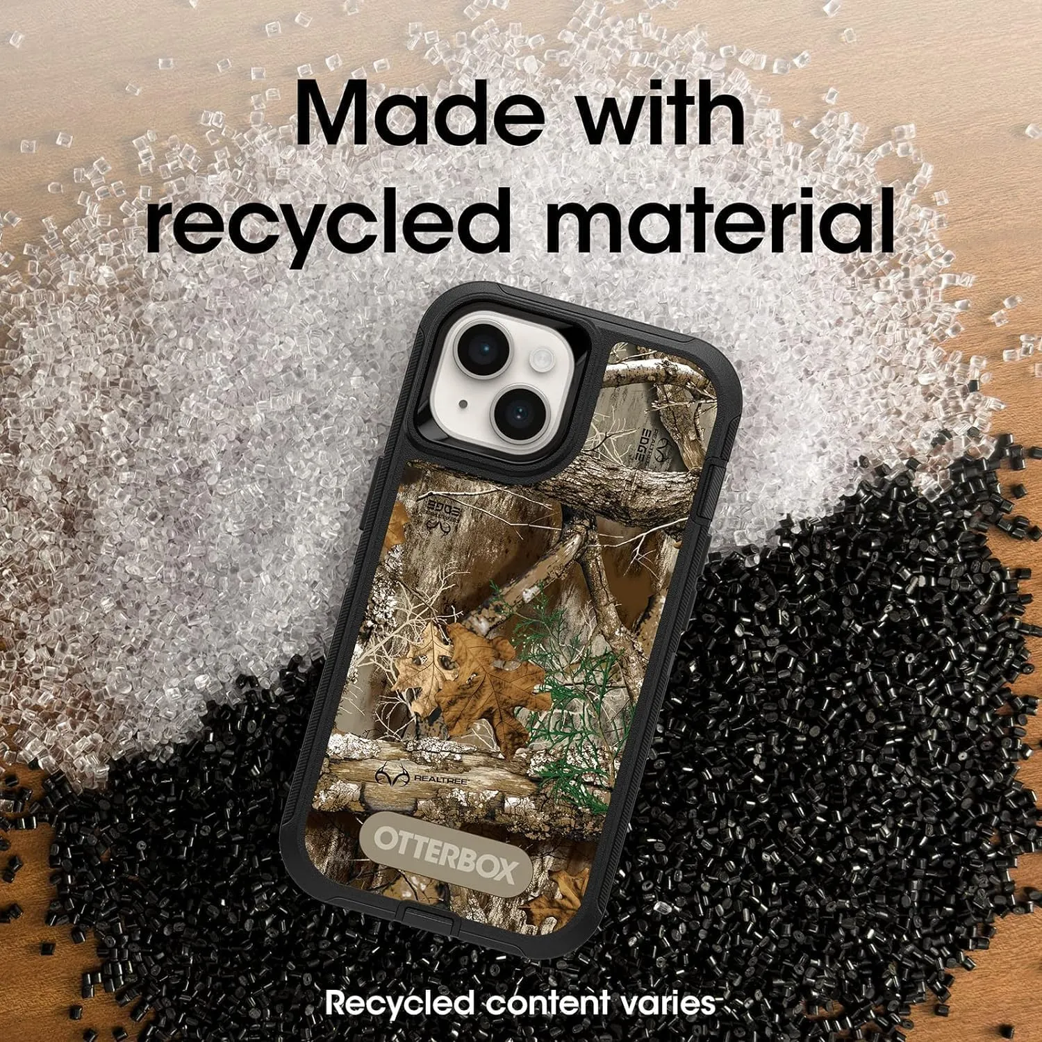 OtterBox iPhone 14 & iPhone 13 (Only) - Defender Series Case - Realtree Edge (Black/Realtree Edge Graphic) - Rugged & Durable - with Port Protection - Case Only - Non-Retail Packaging