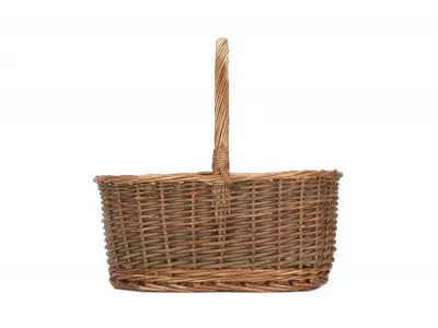 Oval Unpeeled Willow Shoppers