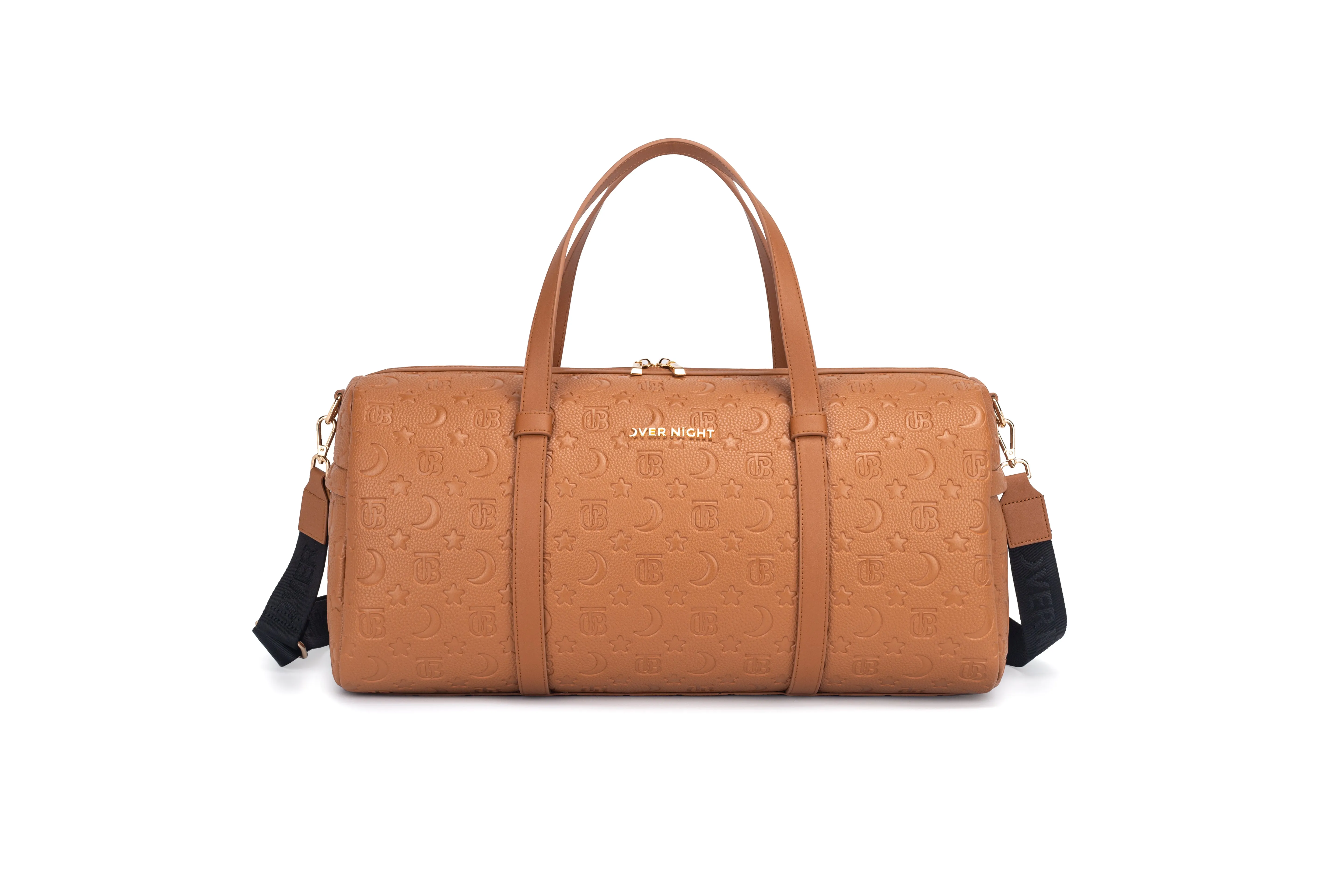 OverNight Travel Bags® Brown embossed Go Duffle