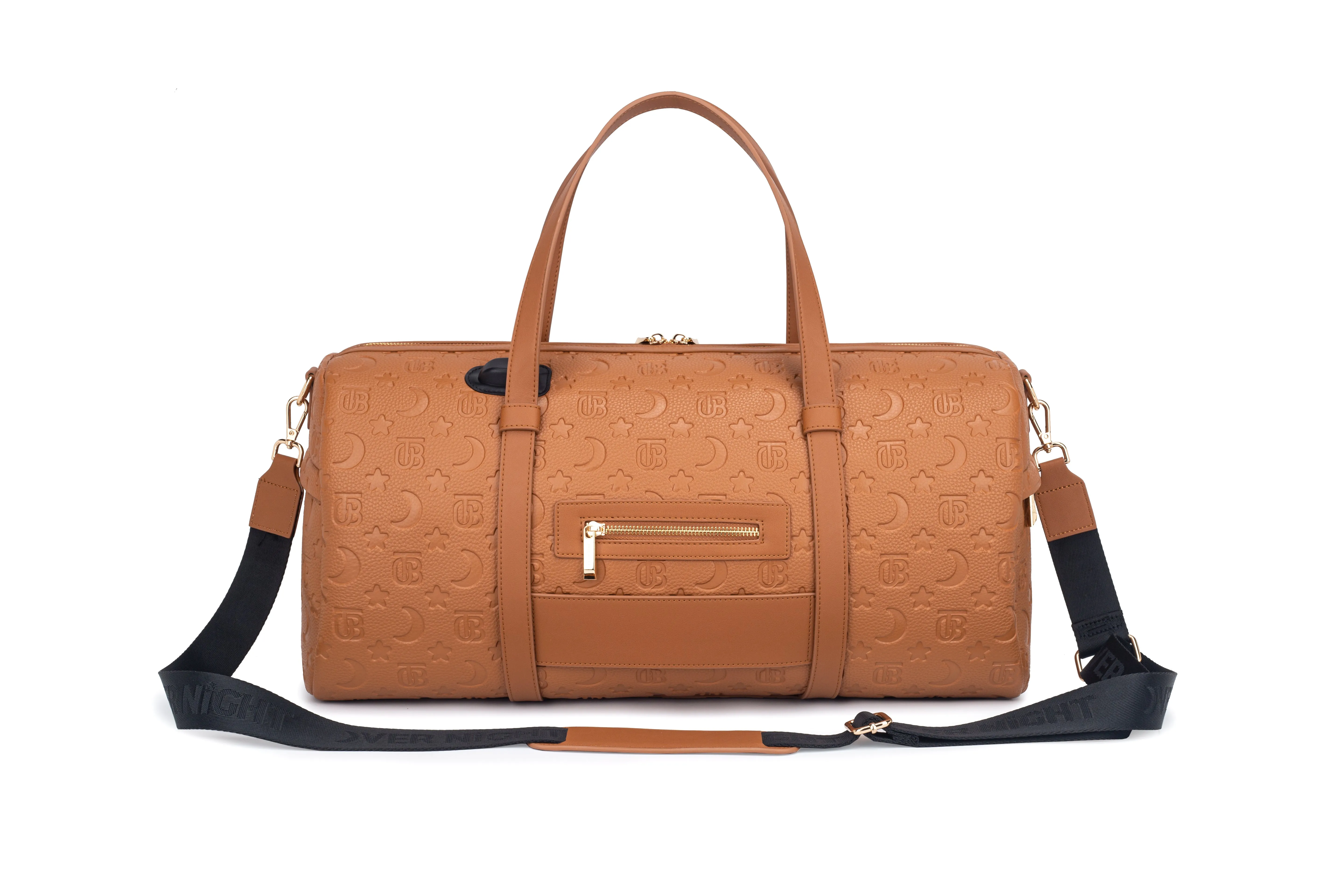 OverNight Travel Bags® Brown embossed Go Duffle