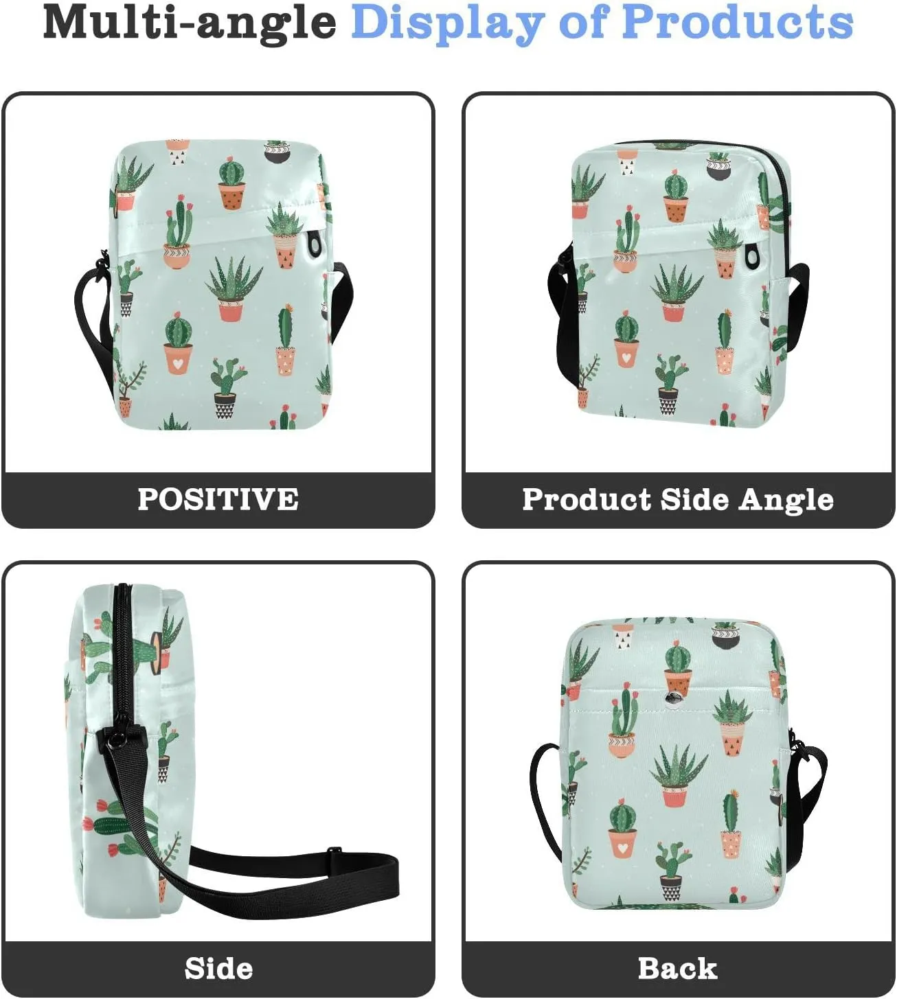 Oyihfvs Messenger Bag, Men's Crossbody Bag, Women's Crossbody Bag with Adjustable Strap