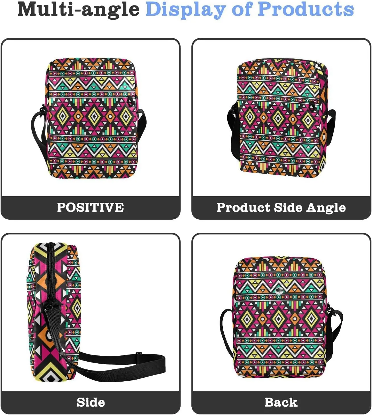 Oyihfvs Messenger Bag, Men's Crossbody Bag, Women's Crossbody Bag with Adjustable Strap