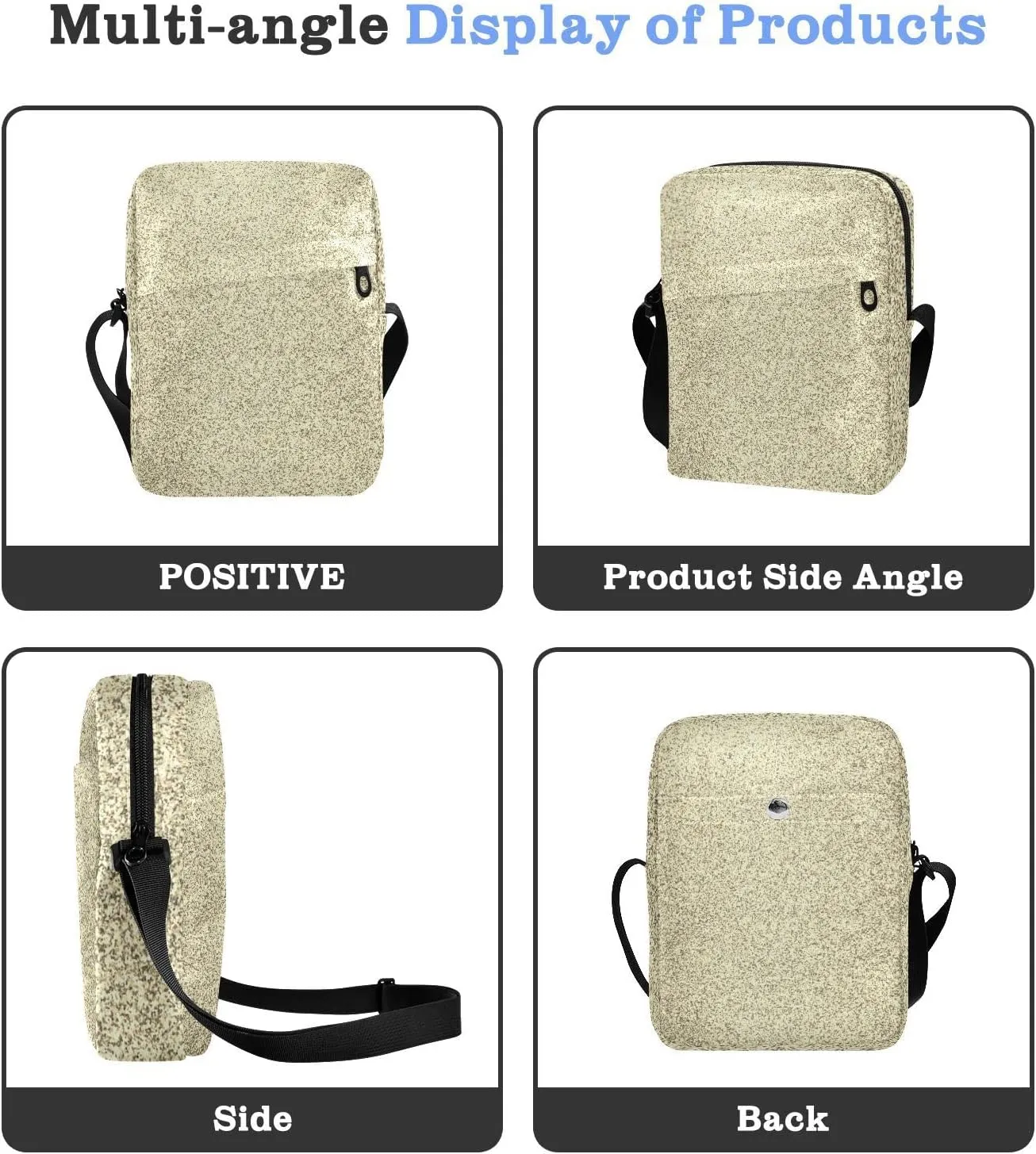 Oyihfvs Messenger Bag, Men's Crossbody Bag, Women's Crossbody Bag with Adjustable Strap