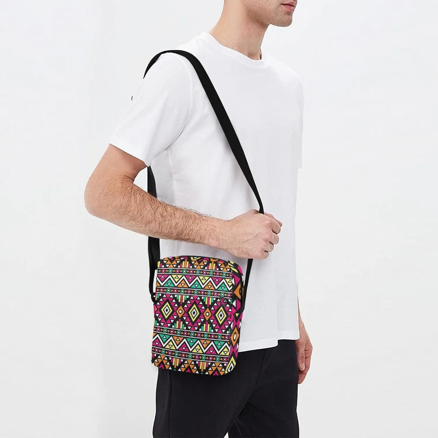 Oyihfvs Messenger Bag, Men's Crossbody Bag, Women's Crossbody Bag with Adjustable Strap