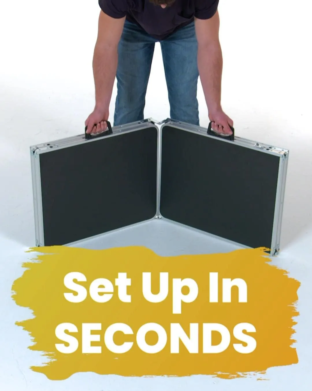PARTYPONG 8-Foot Folding Beer Pong Table - High Times Edition (Base Model)
