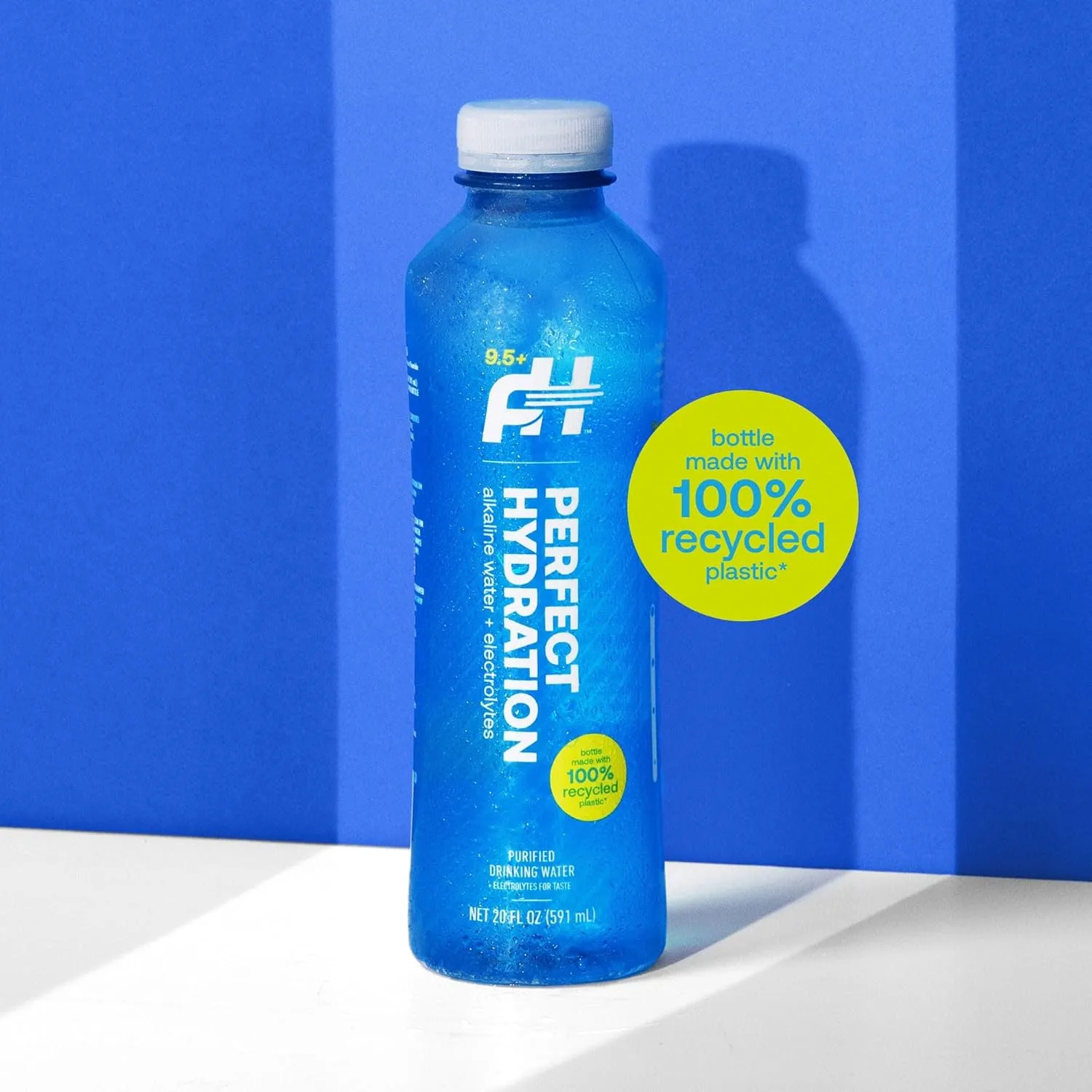 Perfect Hydration 9.5  pH Alkaline Drinking Water, 20-Ounce Bottle, Case of 24, 2 Cases