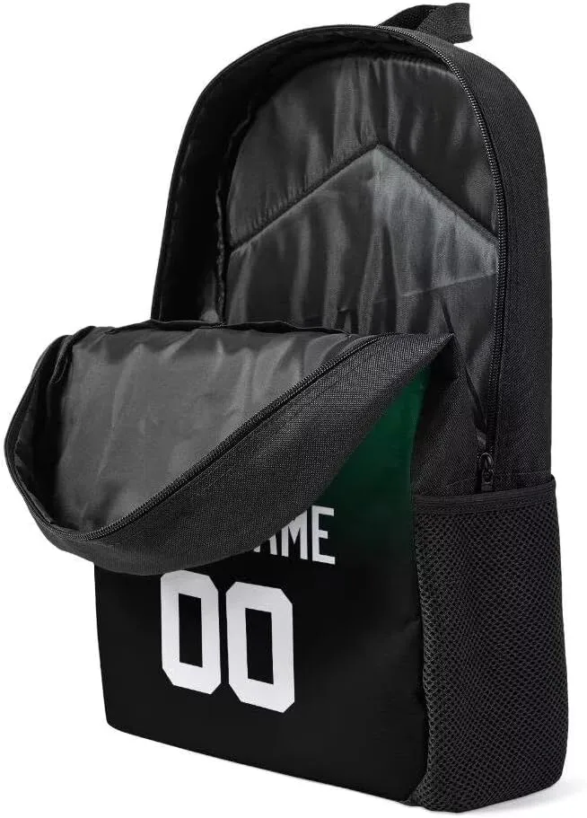 Personalized Boston Basketball Sports Backpack Custom City Fan Gift Shoulder Bag Add Name and Number Casual Bag