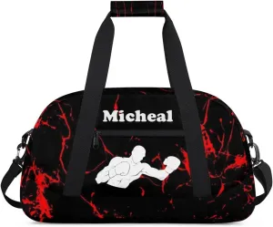 Personalized Boxing Duffel Bag for Boys, Custom Gym Bag Overnight Bags for Travel Weekender Practice