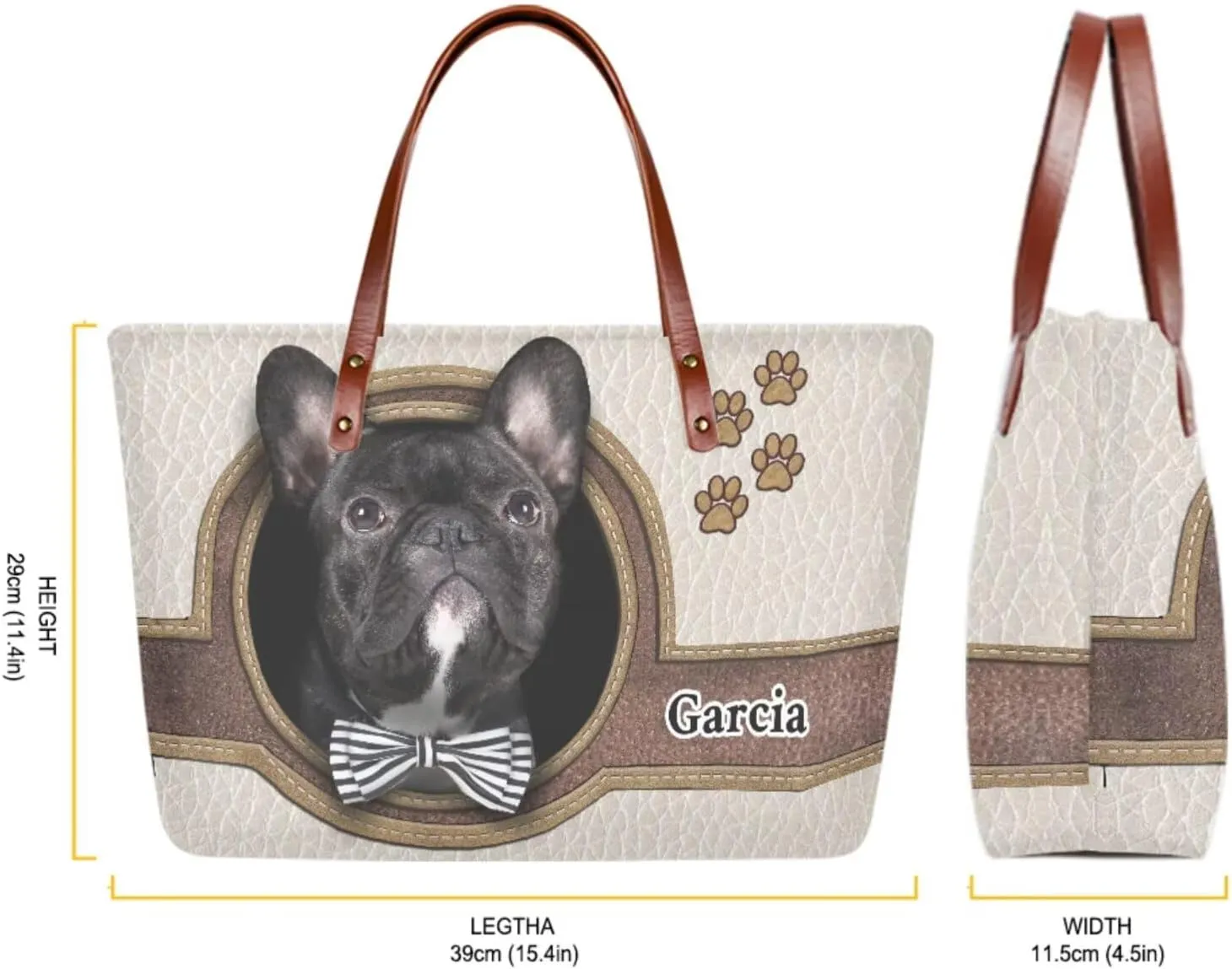 Personalized Purse 3 Pcs Custom Purse and Wallet Set with Makeup Bag Customized Tote Bag with Name for Women