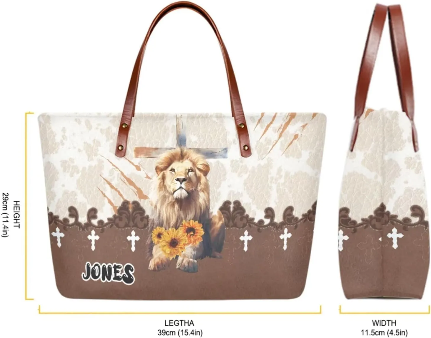 Personalized Purse 3 Pcs Custom Purse and Wallet Set with Makeup Bag Customized Tote Bag with Name for Women