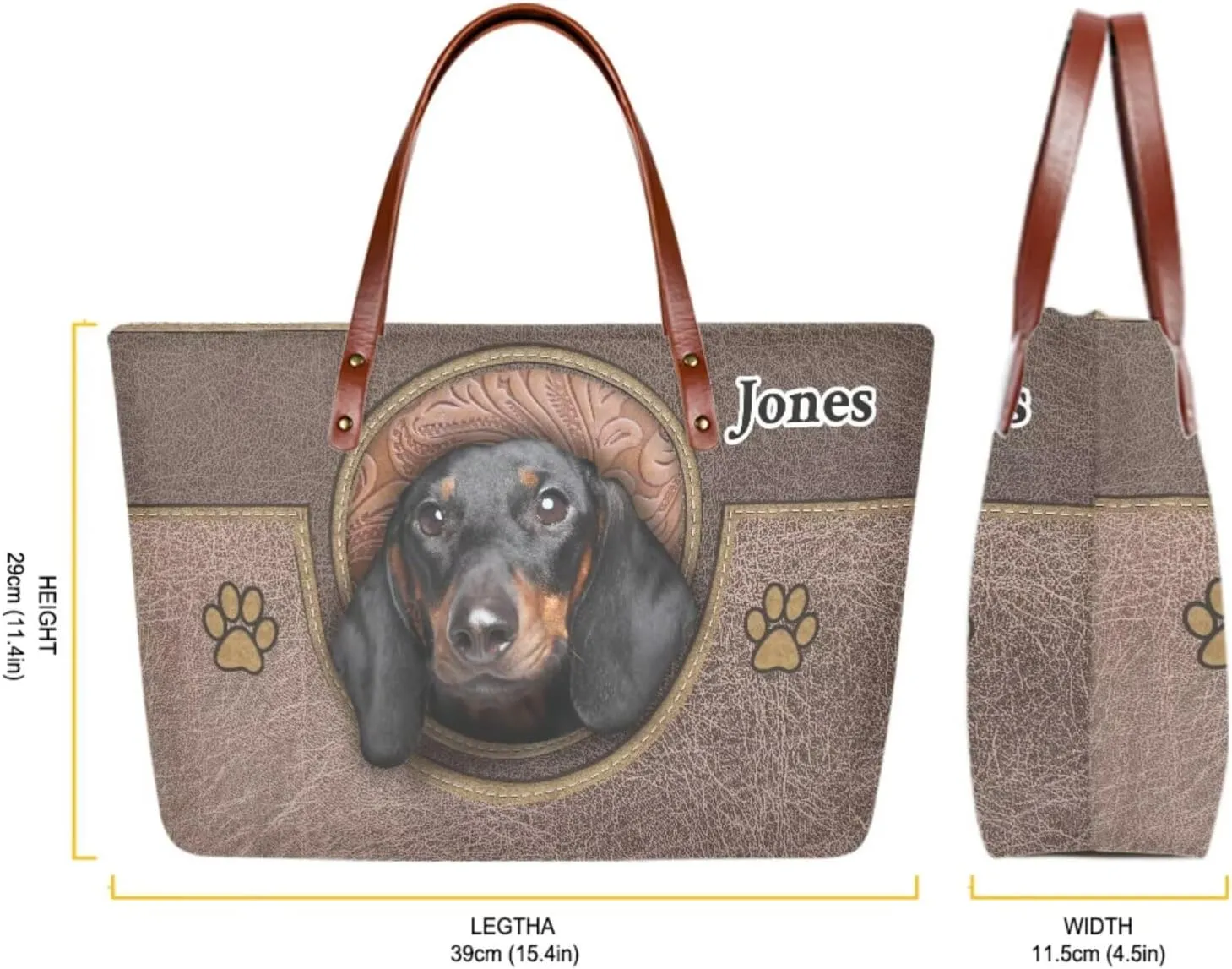 Personalized Purse 3 Pcs Custom Purse and Wallet Set with Makeup Bag Customized Tote Bag with Name for Women