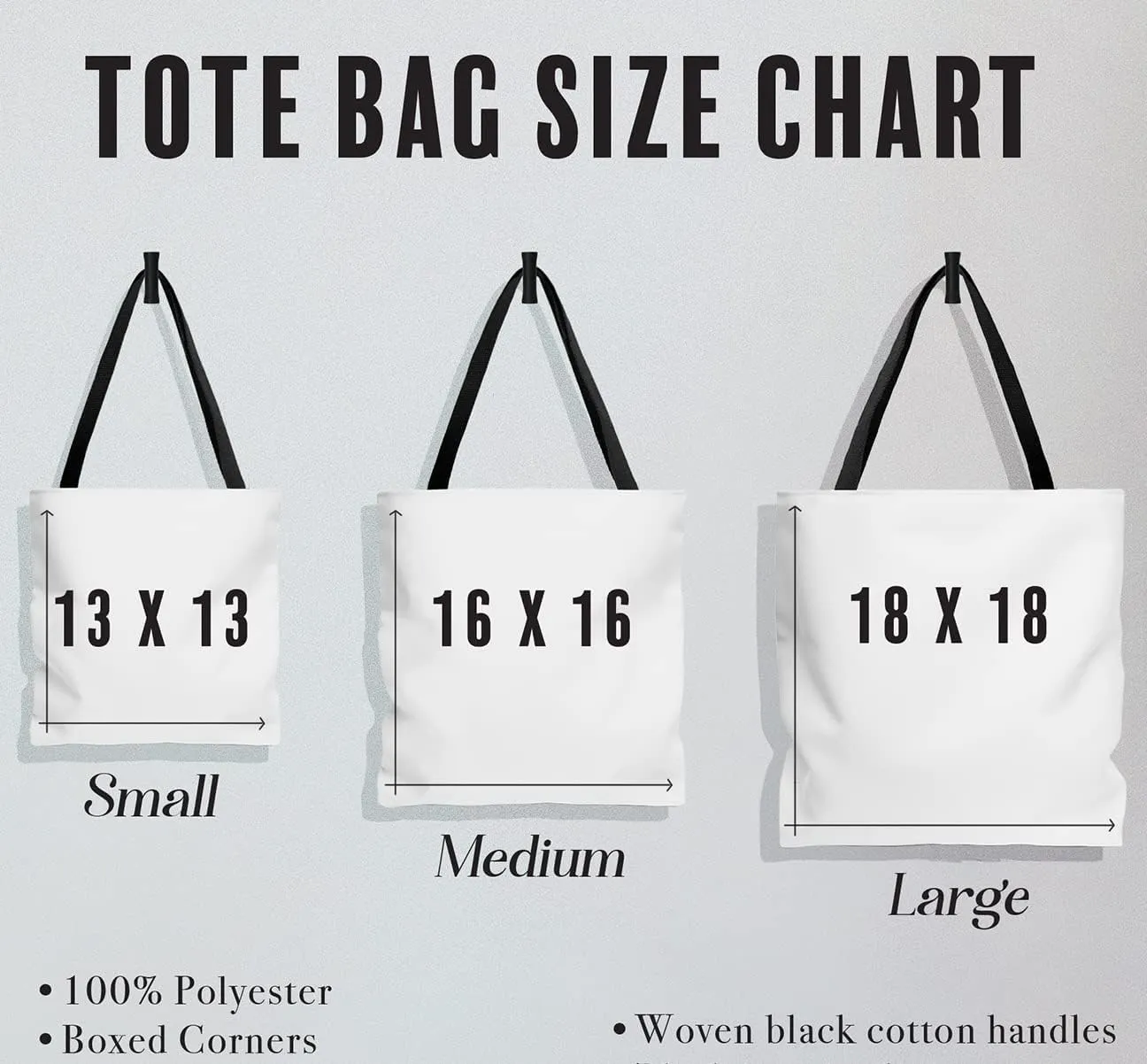 Personalized Tote Bag - Sports, Custom Name/Text, Reusable w/Straps, Canvas Cloth Fabric, Customized Gift Idea, Birthday/Christmas/Holiday Present, 13x13