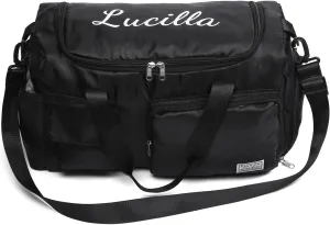 Personalized Travel Duffle Bag for Women: Waterproof Multi-compartment with Shoulder Strap, Gift for Traveler Lover