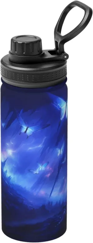 PHAYAH Light Tail Butterfly Camping Hiking Hydration Flask Stainless Steel, Double Walled & Vacuum Insulated Water Bottle