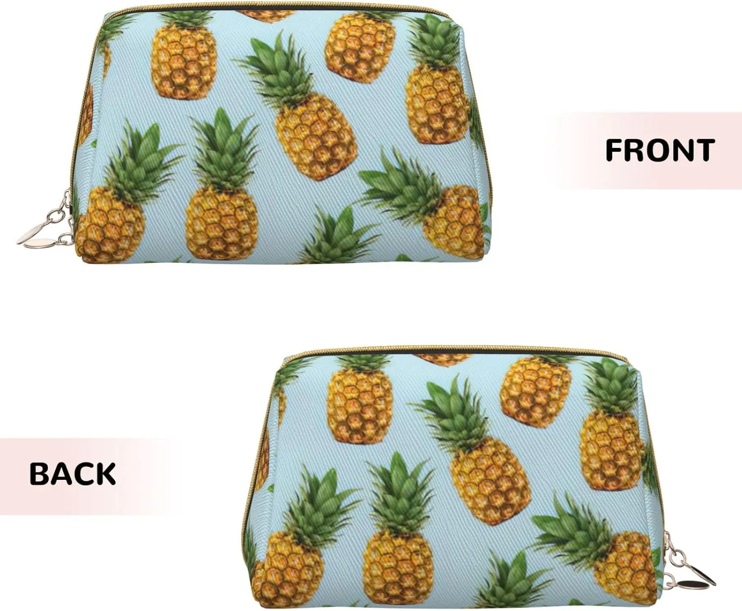 Pineapple. Toiletry Pouch, Travel-Friendly Makeup Organizer For Makeup Brushes, Lipsticks