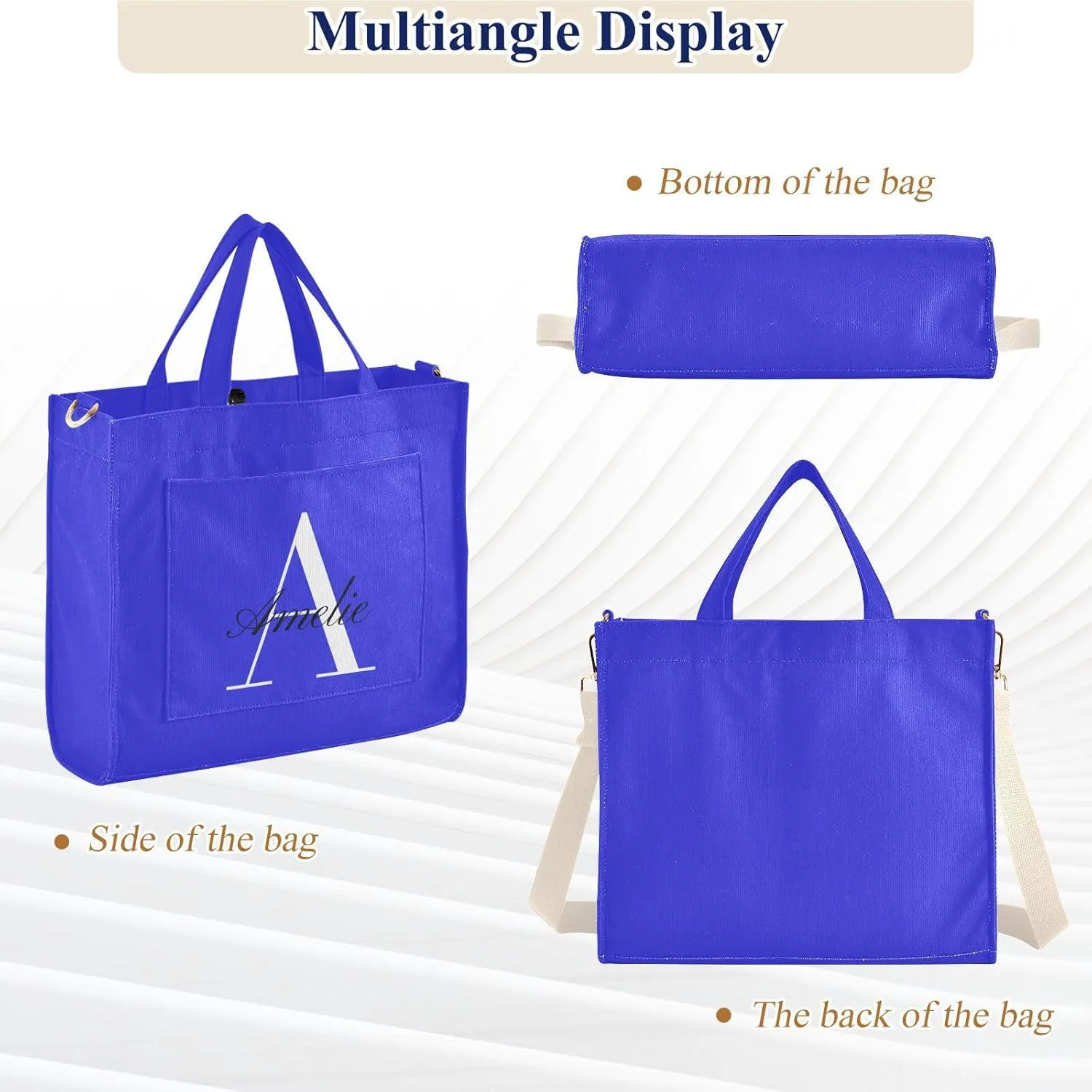 Pink Customized Tote Bag for Women Corduroy Crossbody Purse Handbag Shoulder Bag Nurse Bags for Girl College