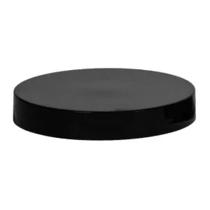 Plastic Smooth Cap with Pressure Sensitive Liner (PS) - Black (89/400)