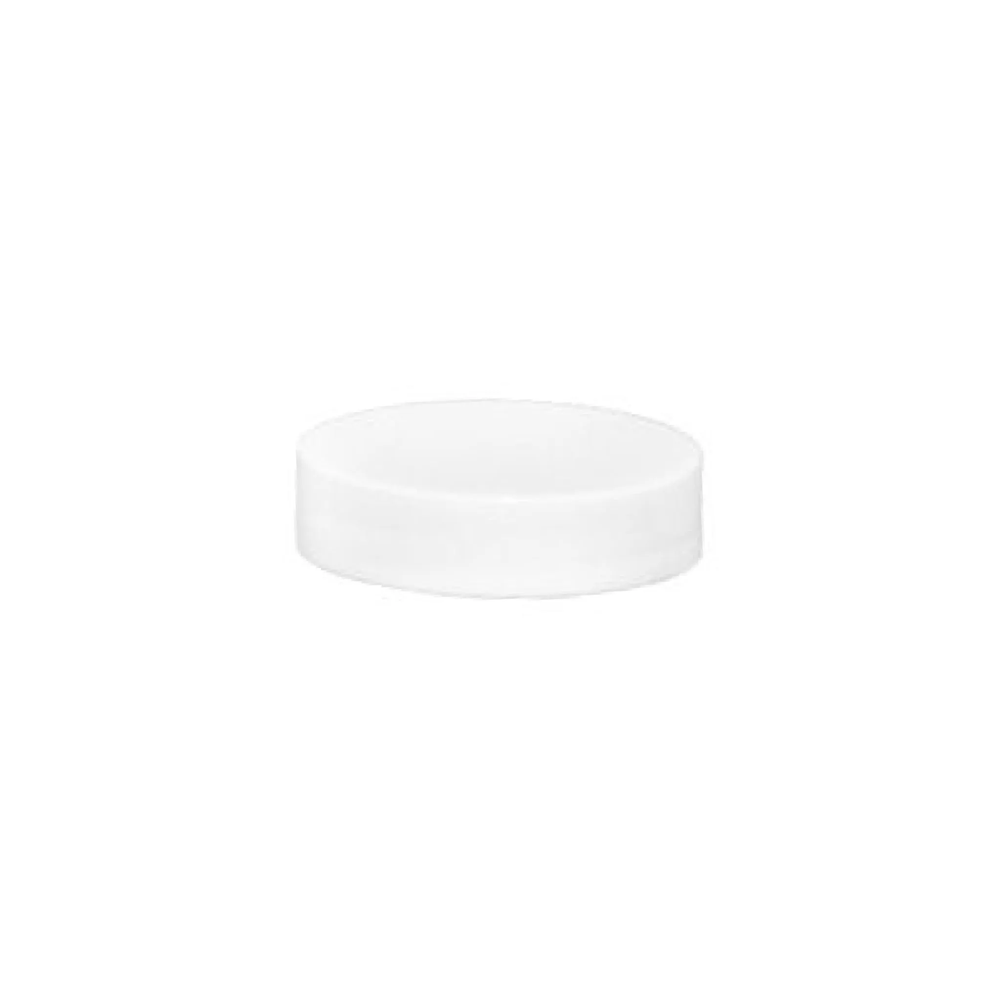 Plastic Smooth Cap with Pressure Sensitive Liner (PS) - White (43/400)