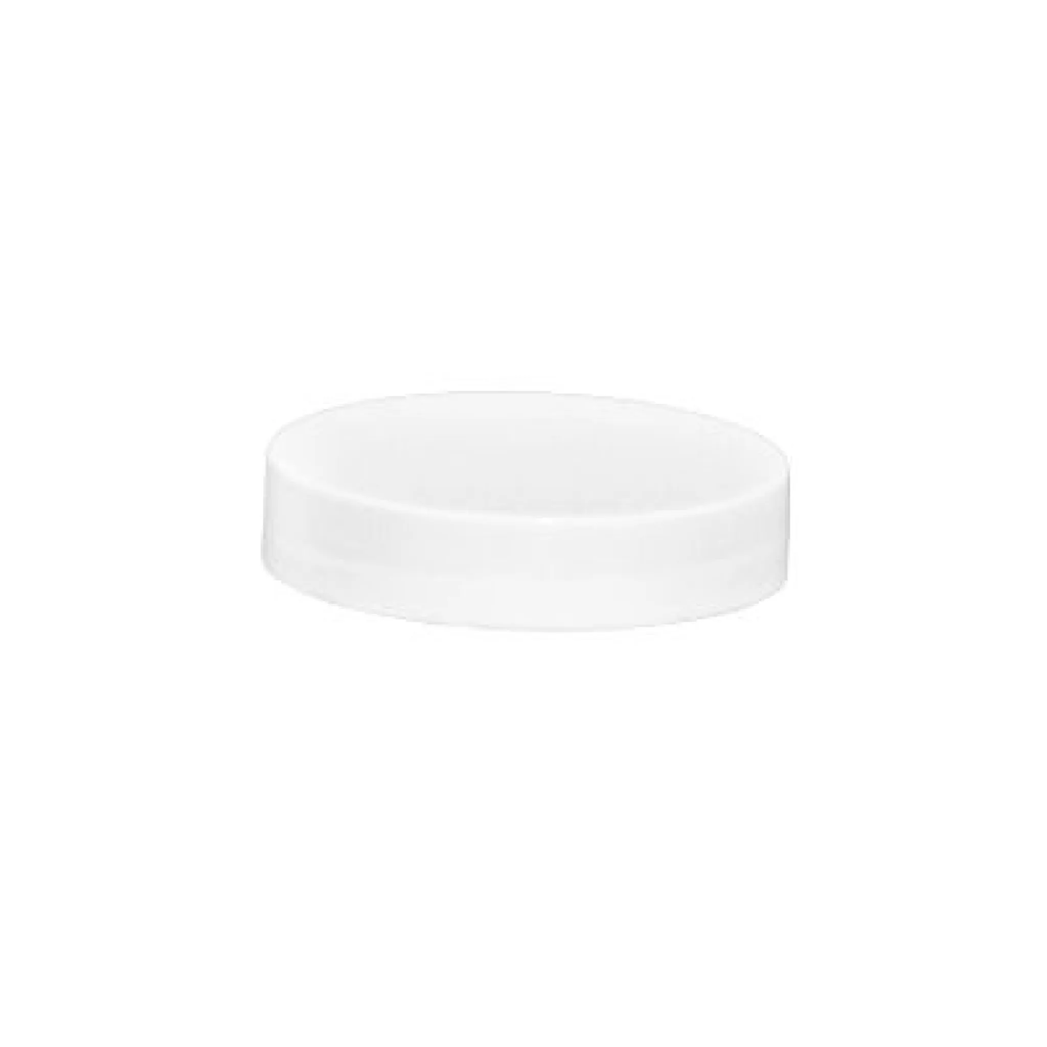 Plastic Smooth Cap with Pressure Sensitive Liner (PS) - White (53/400)