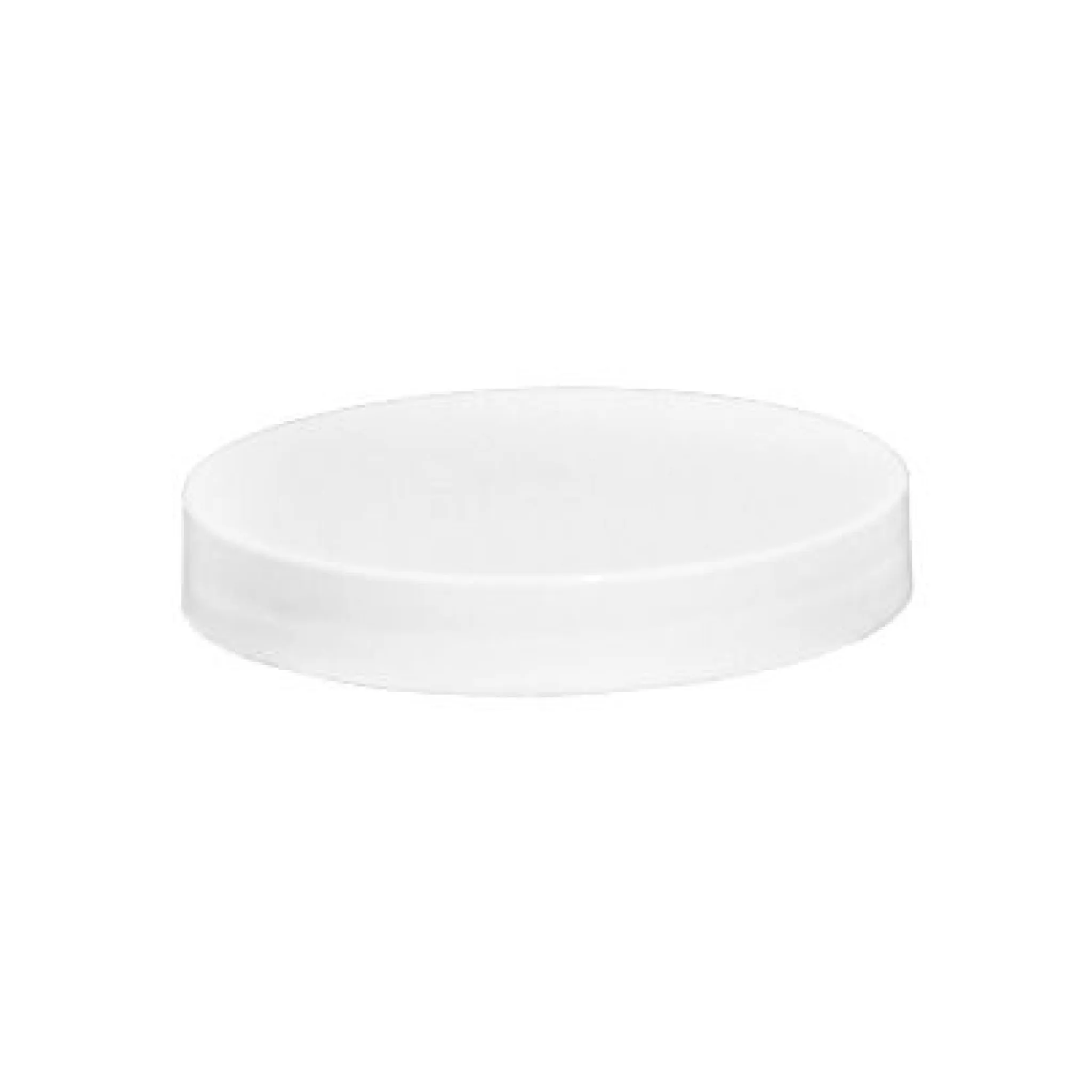 Plastic Smooth Cap with Pressure Sensitive Liner (PS) - White (70/400)