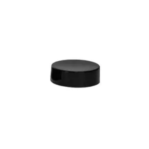 Plastic Smooth Caps with Foam Liner (F217) - Black (33/400)