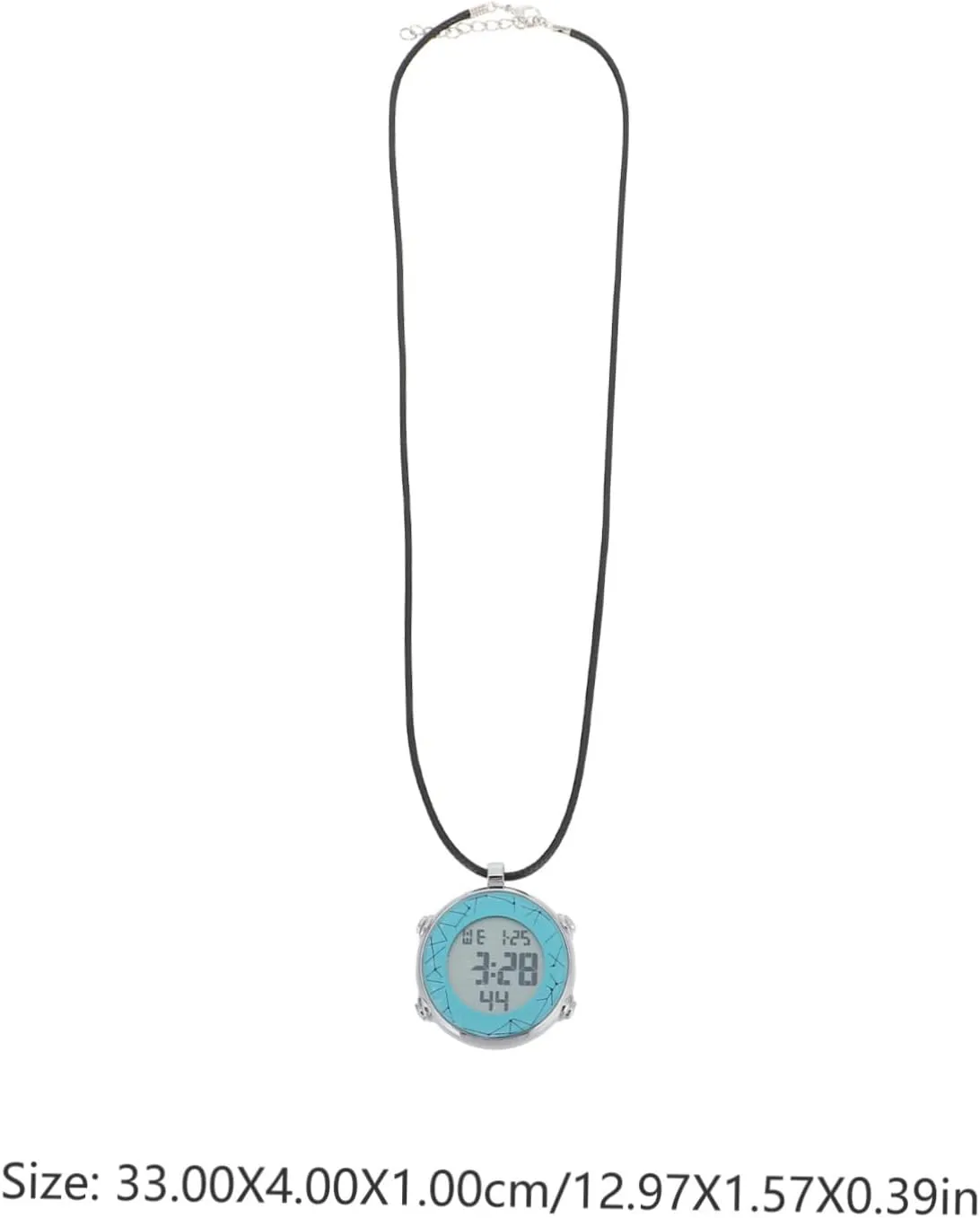 Pocket Watch Necklace Multifunctional Electronic Pendant Watch with Alarm Chronograph Calendar Hour