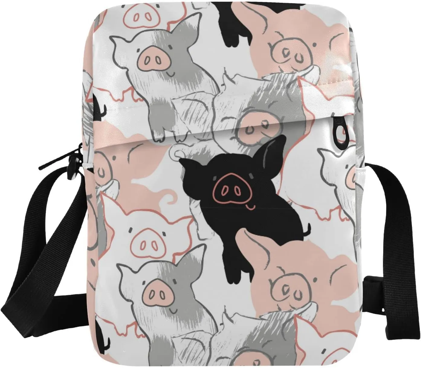 Poeticcity Crossbody Phone Bag, Small Messenger Shoulder Bag, Cash Handbag Wallet Purse