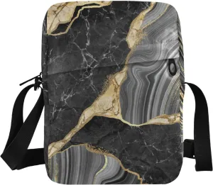 Poeticcity Crossbody Phone Bag, Small Messenger Shoulder Bag, Cash Handbag Wallet Purse