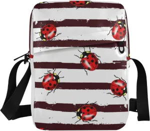 Poeticcity Crossbody Phone Bag, Small Messenger Shoulder Bag, Cash Handbag Wallet Purse