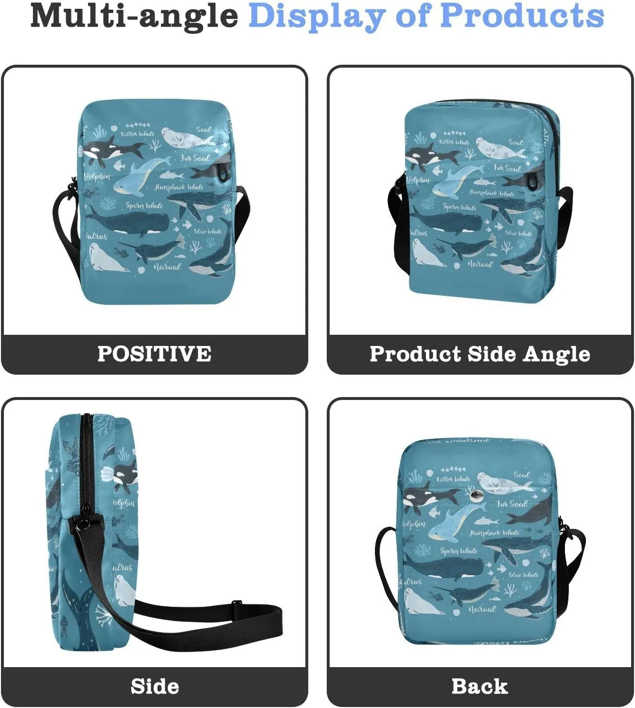 Poeticcity Crossbody Phone Bag, Small Messenger Shoulder Bag, Cash Handbag Wallet Purse