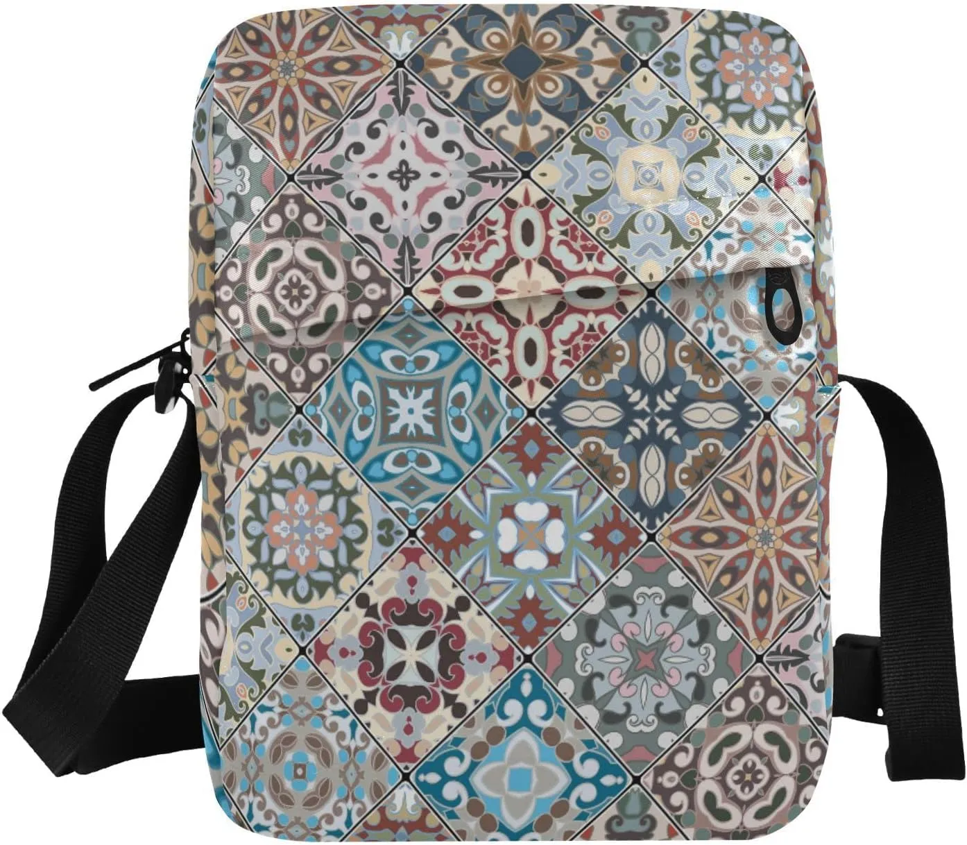 Poeticcity Crossbody Phone Bag, Small Messenger Shoulder Bag, Cash Handbag Wallet Purse