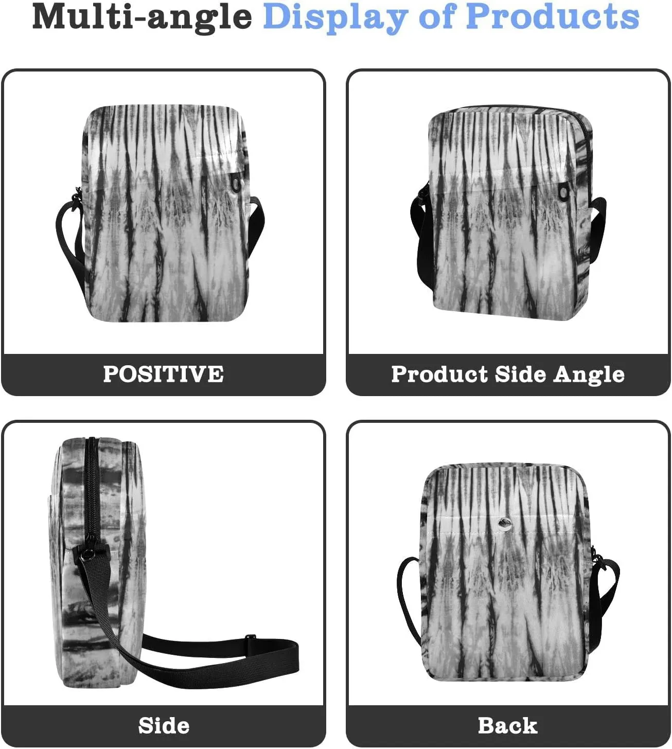 Poeticcity Crossbody Phone Bag, Small Messenger Shoulder Bag, Cash Handbag Wallet Purse