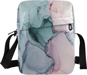 Poeticcity Crossbody Phone Bag, Small Messenger Shoulder Bag, Cash Handbag Wallet Purse