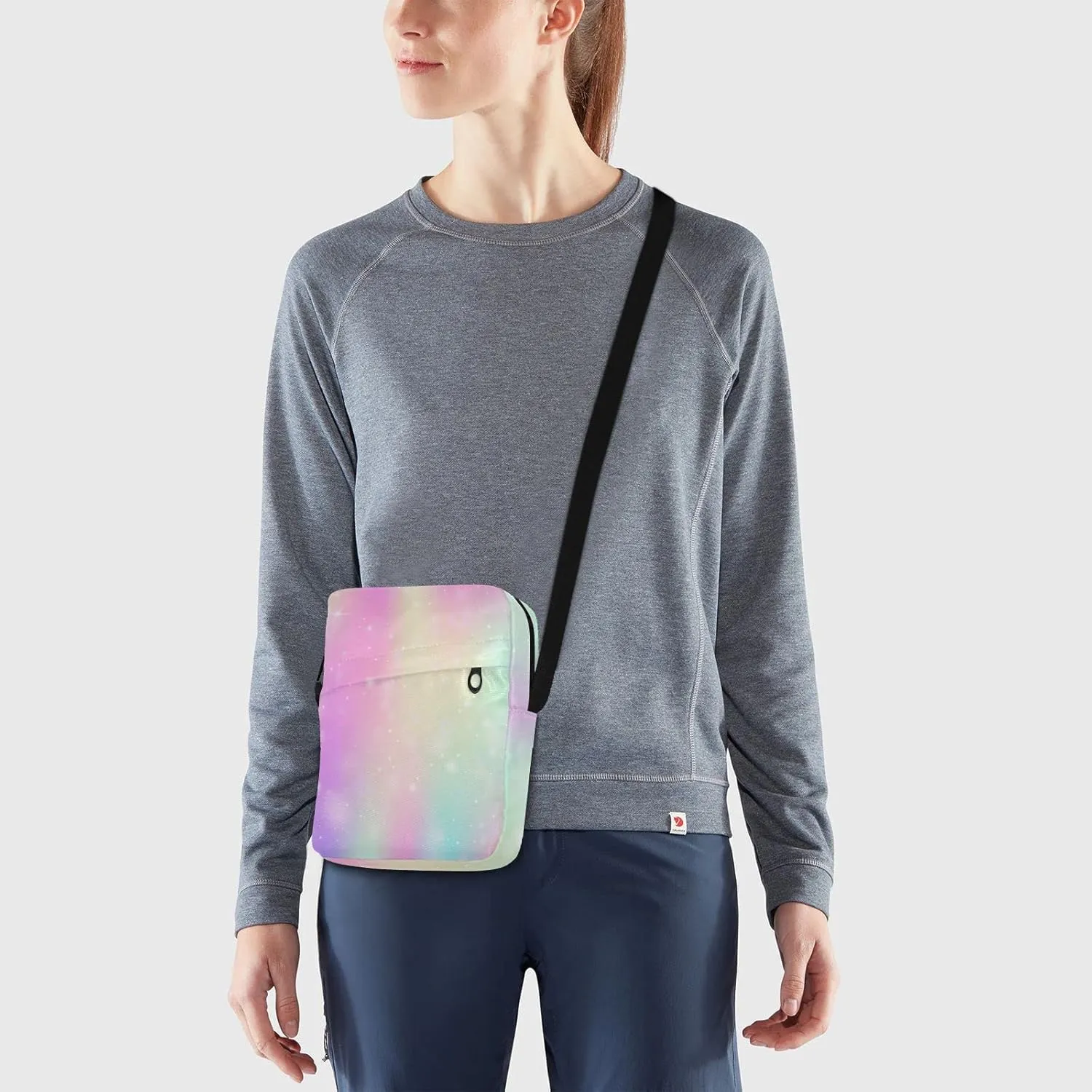 Poeticcity Crossbody Phone Bag, Small Messenger Shoulder Bag, Cash Handbag Wallet Purse