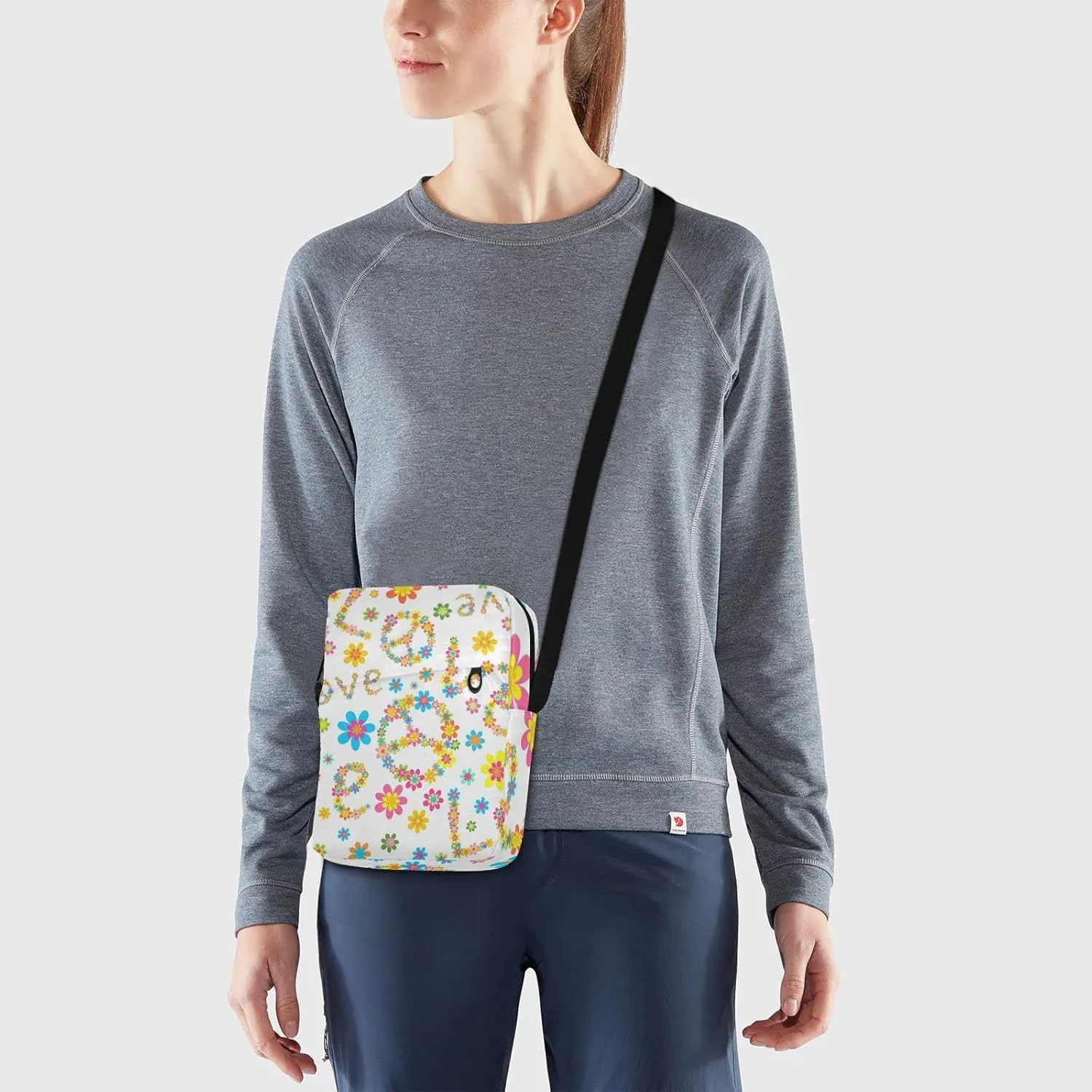 Poeticcity Crossbody Phone Bag, Small Messenger Shoulder Bag, Cash Handbag Wallet Purse