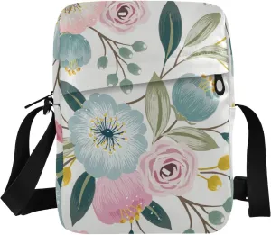 Poeticcity Crossbody Phone Bag, Small Messenger Shoulder Bag, Cash Handbag Wallet Purse