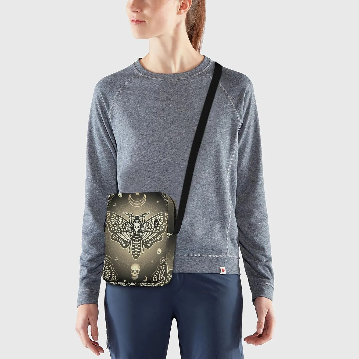 Poeticcity Crossbody Phone Bag, Small Messenger Shoulder Bag, Cash Handbag Wallet Purse