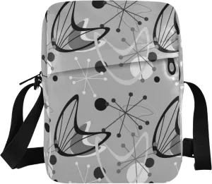 Poeticcity Crossbody Phone Bag, Small Messenger Shoulder Bag, Cash Handbag Wallet Purse
