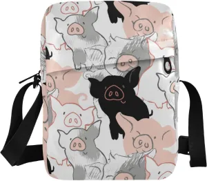 Poeticcity Crossbody Phone Bag, Small Messenger Shoulder Bag, Cash Handbag Wallet Purse