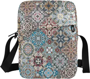 Poeticcity Crossbody Phone Bag, Small Messenger Shoulder Bag, Cash Handbag Wallet Purse