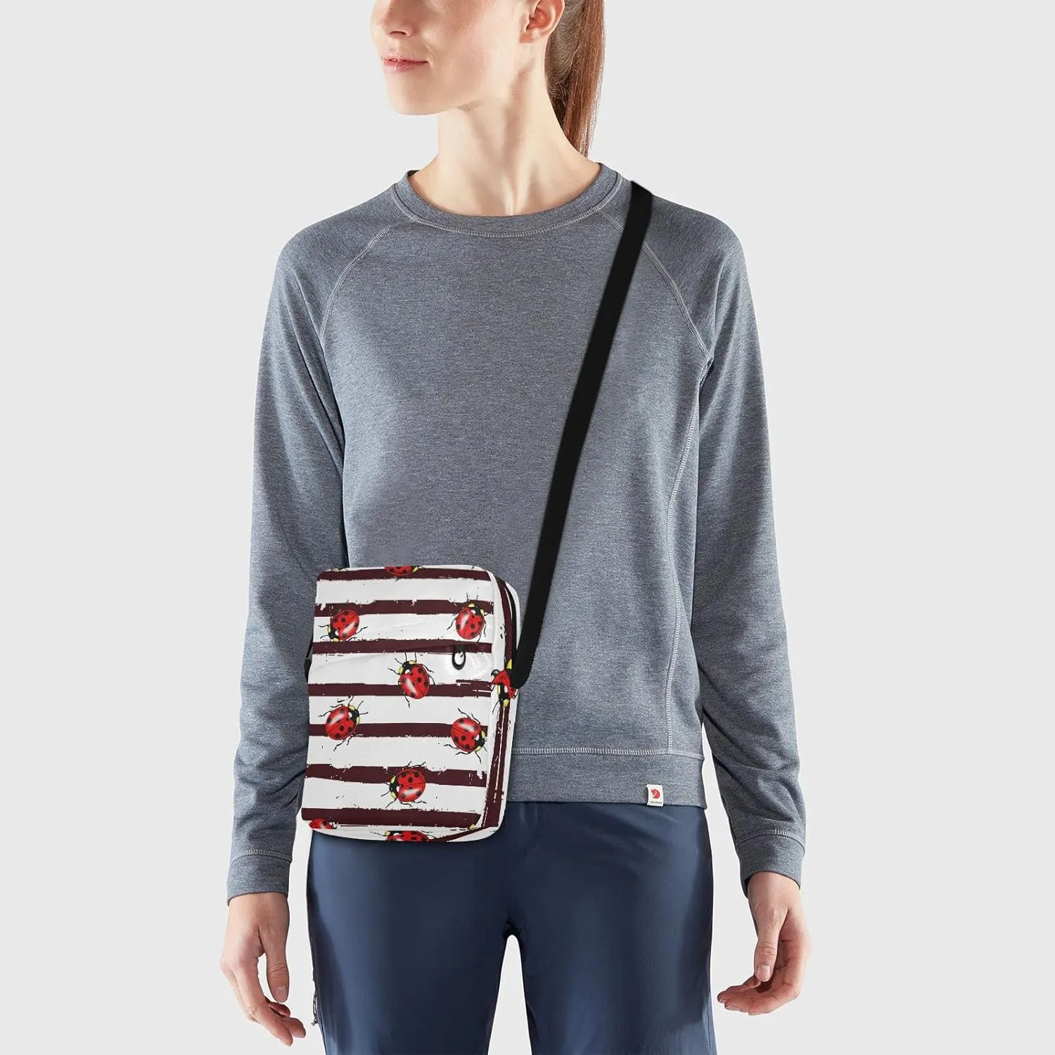 Poeticcity Crossbody Phone Bag, Small Messenger Shoulder Bag, Cash Handbag Wallet Purse