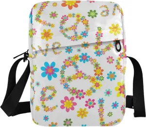 Poeticcity Crossbody Phone Bag, Small Messenger Shoulder Bag, Cash Handbag Wallet Purse