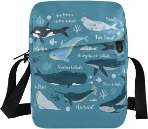 Poeticcity Crossbody Phone Bag, Small Messenger Shoulder Bag, Cash Handbag Wallet Purse