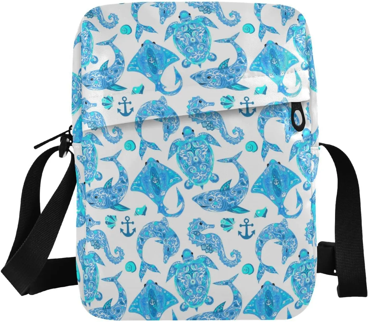 Poeticcity Crossbody Phone Bag, Small Messenger Shoulder Bag, Cash Handbag Wallet Purse