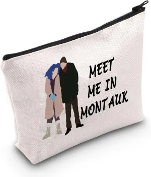 POFULL Movie Lover Gift Spotless Mind Gift Eternal Sunshine Gift Meet Me In Montauk Cosmetic Bag (Meet Me In Montauk bag)